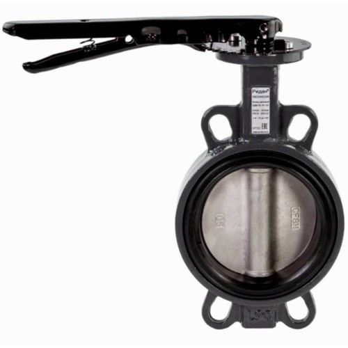 Затвор дисковый поворотный РИДАН ЗДМ 05.16.100 PN16 DN100 корп. GG25, диск - нержавеющая сталь AISI