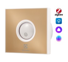 Вентилятор вытяжной серии Rainbow EAFR-120TH beige с таймером и гигростатом