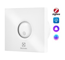 Вентилятор вытяжной серии Rainbow EAFR-120TH white с таймером и гигростатом