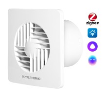 Вентилятор вытяжной Royal Thermo Trident RAFT 100 HT с таймером и гигростатом