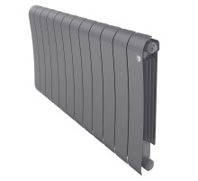 Радиатор биметаллический Royal Thermo Infinity 500 Silver Satin - 12 секц.