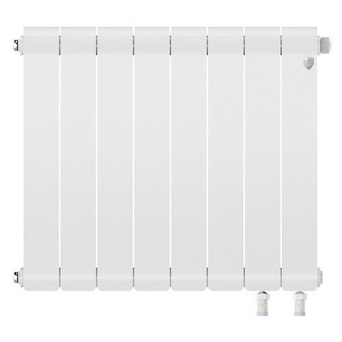 Радиатор биметаллический Royal Thermo Infinity 500 Bianco Traffico VR80 - 8 секц.