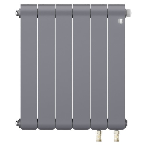 Радиатор биметаллический Royal Thermo Infinity 500 Silver Satin VR80 - 6 секц.