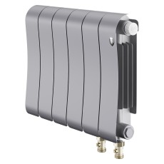Радиатор биметаллический Royal Thermo Infinity 300 Silver Satin VR80 - 6 секц.