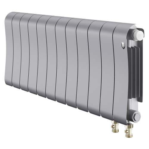 Радиатор биметаллический Royal Thermo Infinity 300 Silver Satin VR80 - 12 секц.