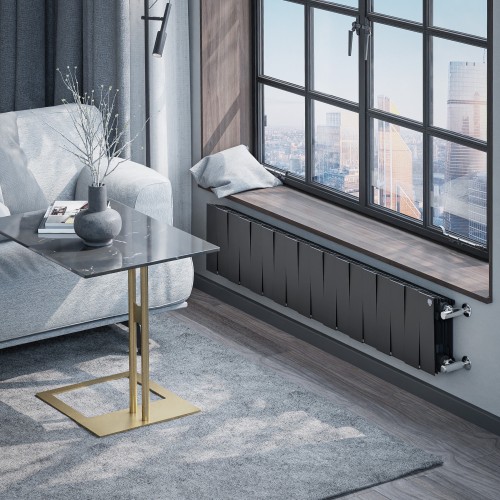 Радиатор биметаллический Royal Thermo PianoForte 200 Чёрный - 18 секц.