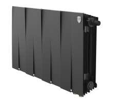 Радиатор биметаллический Royal Thermo PianoForte 300 Чёрный VR80 - 8 секц.