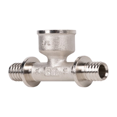 Тройник с внутренней резьбой 16×1/2"×16