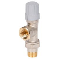 Клапан термостатический Royal Thermo для центральных систем отопления прямой 1/2" Click