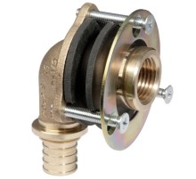 Угольник настенный для гипсокартонных плит с внутренней резьбой 20-1/2"x28мм RX (бронза)