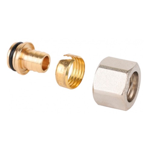 Фитинг MVI обжимной для полиэтиленовой и металполимерной трубы 20х2,8х3/4" под евроконус