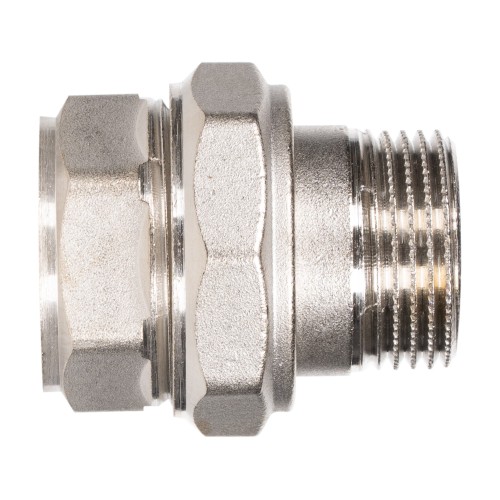 Соединение разъемное прямое (американка) LD DN25 вн-нр, латунь никелированная (с биркой)