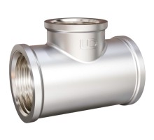 Тройник прямой LD DN15 внутренняя резьба, латунь никелированная (с биркой)