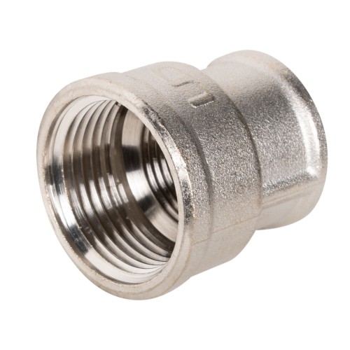 Муфта переходная LD DN25х20 вн-вн, латунь никелированная