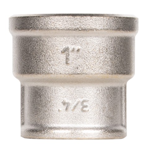 Муфта переходная LD DN25х20 вн-вн, латунь никелированная