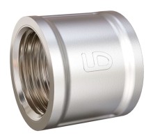 Муфта прямая LD DN25 внутренняя резьба, латунь никелированная