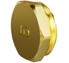 Заглушка для трубы LD DN25 наружная резьба, латунь