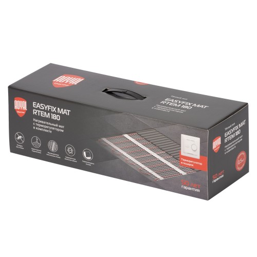 Комплект теплого пола Royal Thermo EasyFix Mat RTEM 2-180-2 с терморегулятором Basic