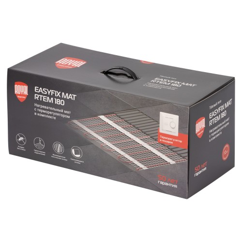 Комплект теплого пола Royal Thermo EasyFix Mat RTEM 2-180-12 с терморегулятором Basic