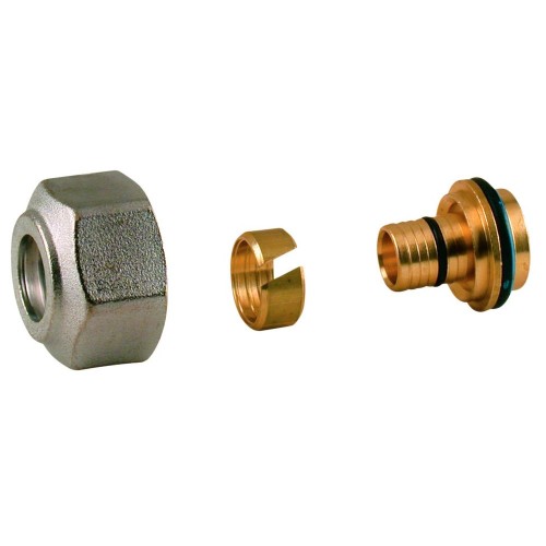 Переходник Giacomini МП латунь Дн 16х2,0х3/4" с евроконусом, R179EX024