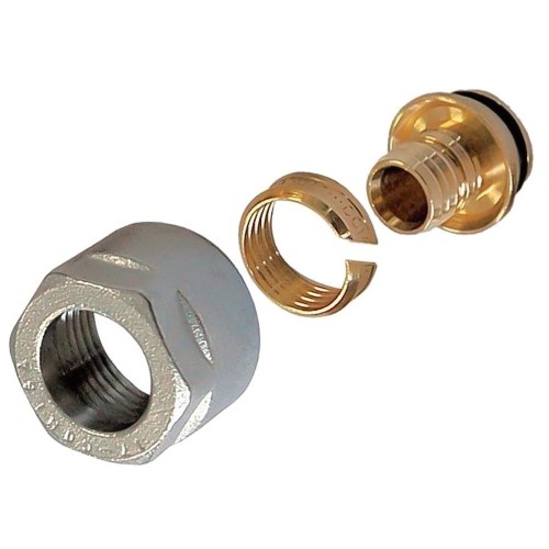 Переходник Giacomini МП латунь Дн 16х2,0х1/2" с евроконусом, R179EY055