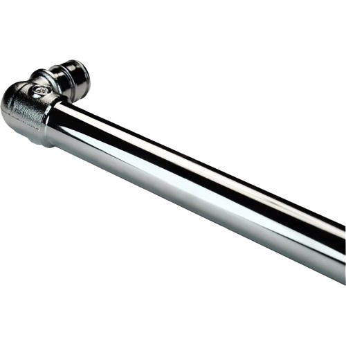 Угольник Giacomini для системы GX с хромированной трубкой 16x15 L-250мм, GX128X013