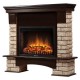 Портал Firelight Forte Wood 25 камень коричневый, шпон темный дуб