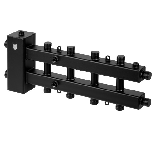 Блок коллекторный Royal Thermo на 4-5 вых. (сверху-снизу-сбоку) стрелка 60 кВт, с кронштейнами