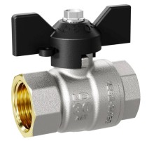 Кран шаровой латунный LD Pride 47.25.B-B.Б Ду 25 Ру 40 вн-вн, бабочка