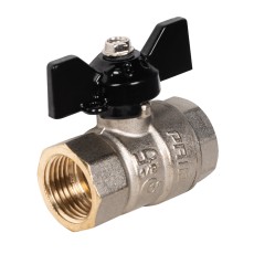 Кран шаровой латунный LD Pride 47.15.B-B.Б Ду 15 Ру 40 вн-вн, (бабочка)