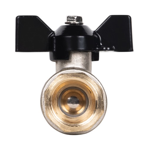 Кран шаровой латунный LD Pride 47.15.B-B.Б Ду 15 Ру 40 вн-вн, (бабочка)