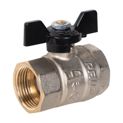 Кран шаровой латунный LD Pride 47.25.B-B.Б Ду 25 Ру 40 вн-вн, (бабочка)