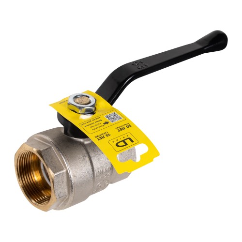 Кран шаровой латунный LD Pride 47.40.B-B.Р Ду 40 Ру 25 вн-вн, (рычаг)