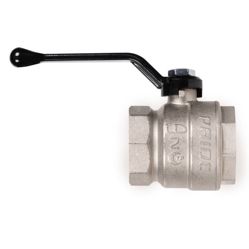 Кран шаровой латунный LD Pride 47.50.B-B.Р Ду 50 Ру 25 вн-вн, (рычаг)