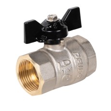 Кран шаровой латунный LD Pride 47.20.B-B.Б Ду 20 Ру 40 вн-вн, (бабочка)