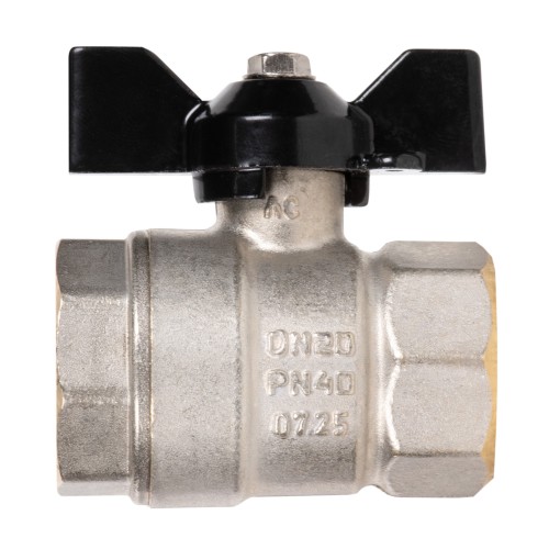 Кран шаровой латунный LD Pride 47.20.B-B.Б Ду 20 Ру 40 вн-вн, (бабочка)