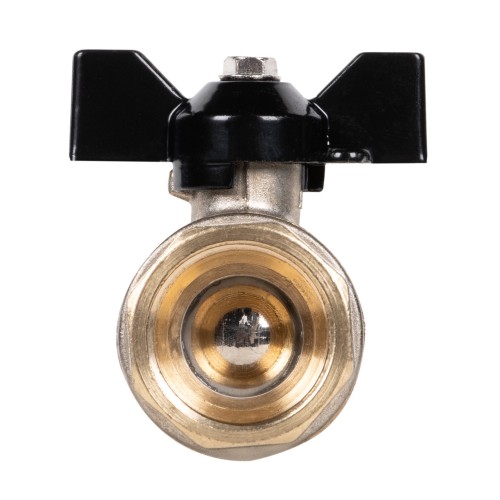 Кран шаровой латунный LD Pride 47.20.B-B.Б Ду 20 Ру 40 вн-вн, (бабочка)