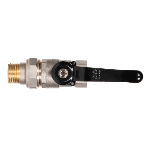 Кран шаровой латунный LD Pride 47.15.В-ГШ.Р Ду 15 Ру 40 вн-американка, (рычаг)