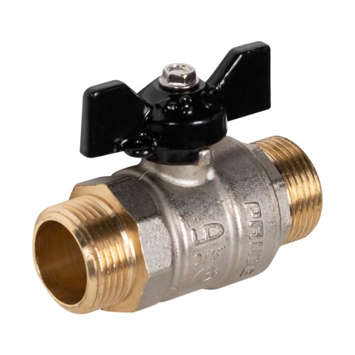 Кран шаровой латунный LD Pride 47.20.Н-Н.Б Ду 20 Ру 40 нр-нр, (бабочка)