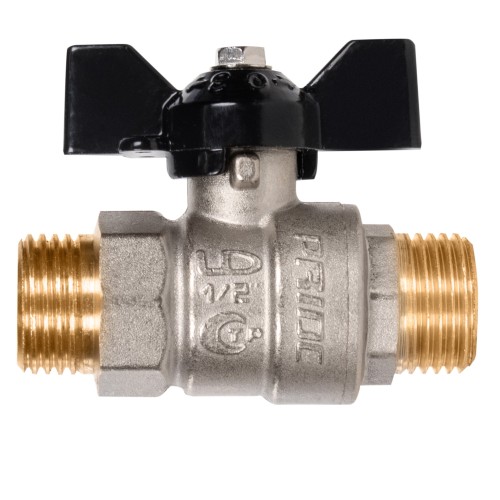 Кран шаровой латунный LD Pride 47.15.Н-Н.Б Ду 15 Ру 40 нр-нр, (бабочка)