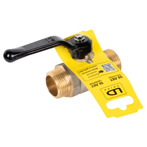 Кран шаровой латунный LD Pride 47.20.Н-Н.Р Ду 20 Ру 40 нр-нр, (рычаг)