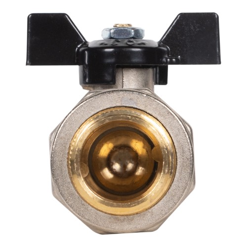 Кран шаровой латунный LD Pride 47.25.В-ГШ.Б Ду 25 Ру 40 вн-американка, (бабочка с биркой)