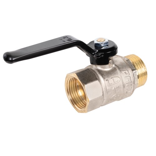 Кран шаровой латунный LD Pride 47.25.B-Н.Р Ду 25 Ру 40 вн-нр, (рычаг)