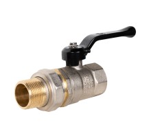 Кран шаровой латунный LD Pride 47.20.В-ГШ.Р Ду 20 Ру 40 вн-американка, (рычаг)