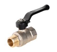 Кран шаровой латунный LD Pride 47.15.B-Н.Р Ду 15 Ру 40 вн-нр, (рычаг)