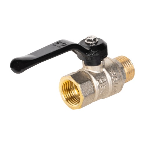Кран шаровой латунный LD Pride 47.15.B-Н.Р Ду 15 Ру 40 вн-нр, (рычаг)