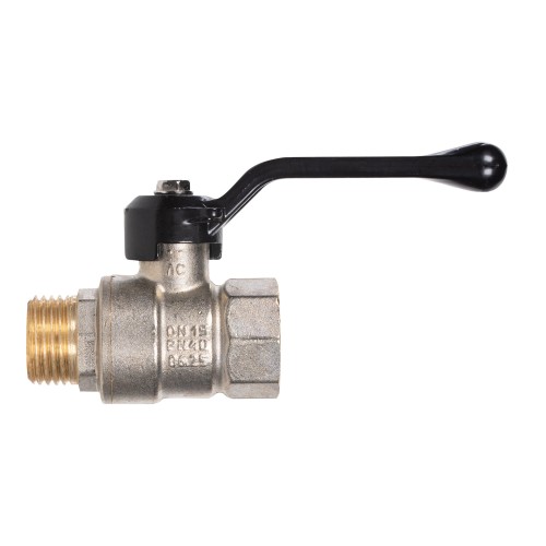 Кран шаровой латунный LD Pride 47.15.B-Н.Р Ду 15 Ру 40 вн-нр, (рычаг)