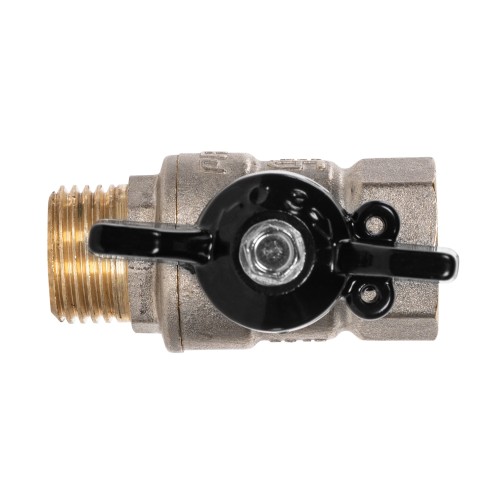 Кран шаровой латунный LD Pride 47.15.B-Н.Б Ду 15 Ру 40 вн-нр, (бабочка с биркой)