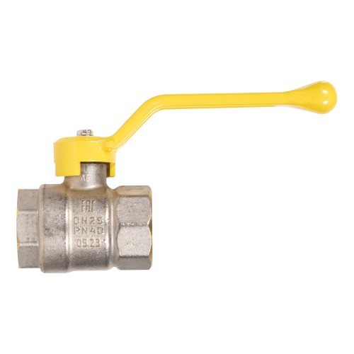 Кран шаровой латунный LD Pride 47.25.В-В.Р GAS Ду 25 Ру 40 вн-вн (рычаг)