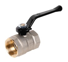 Кран шаровой латунный LD Pride 47.40.В-В.Р Ду 40 Ру 25 (рычаг с бир.)